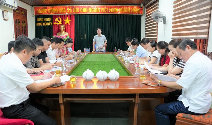 Hội đồng giải phóng mặt bằng huyện Hưng Nguyên họp bàn giải pháp tháo gỡ vướng mắc trong công tác giải phóng mặt bằng các dự án