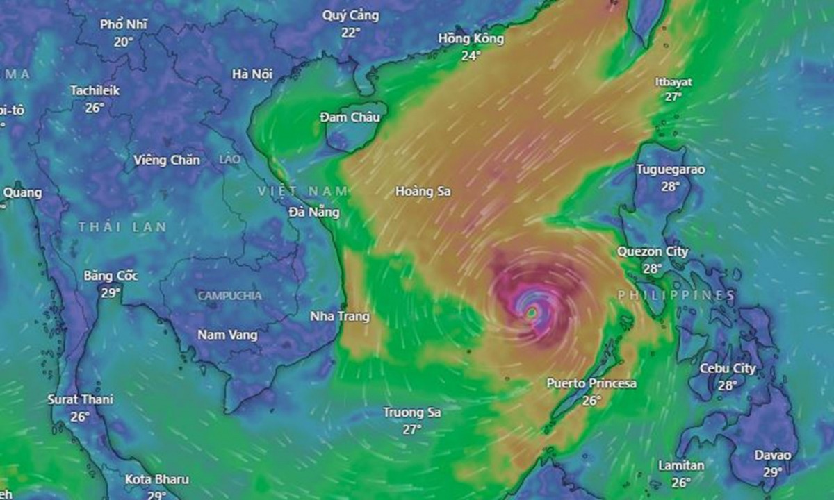 Công điện khẩn ứng phó bão Kalmaegi giật cấp 17 sắp vào Biển Đông