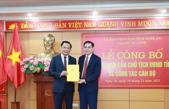 Điều động, bổ nhiệm Chánh Thanh tra tỉnh Nghệ An