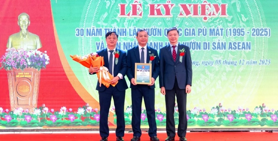 Vườn quốc gia Pù Mát ( Nghệ An) đón nhận danh hiệu Vườn di sản ASEAN