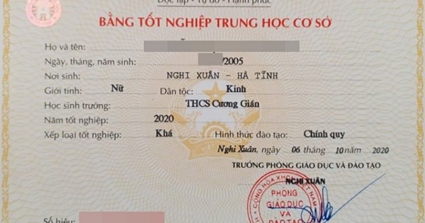 Từ 15/4 bỏ bằng trung học cơ sở cấp bằng trung học phổ thông mới
