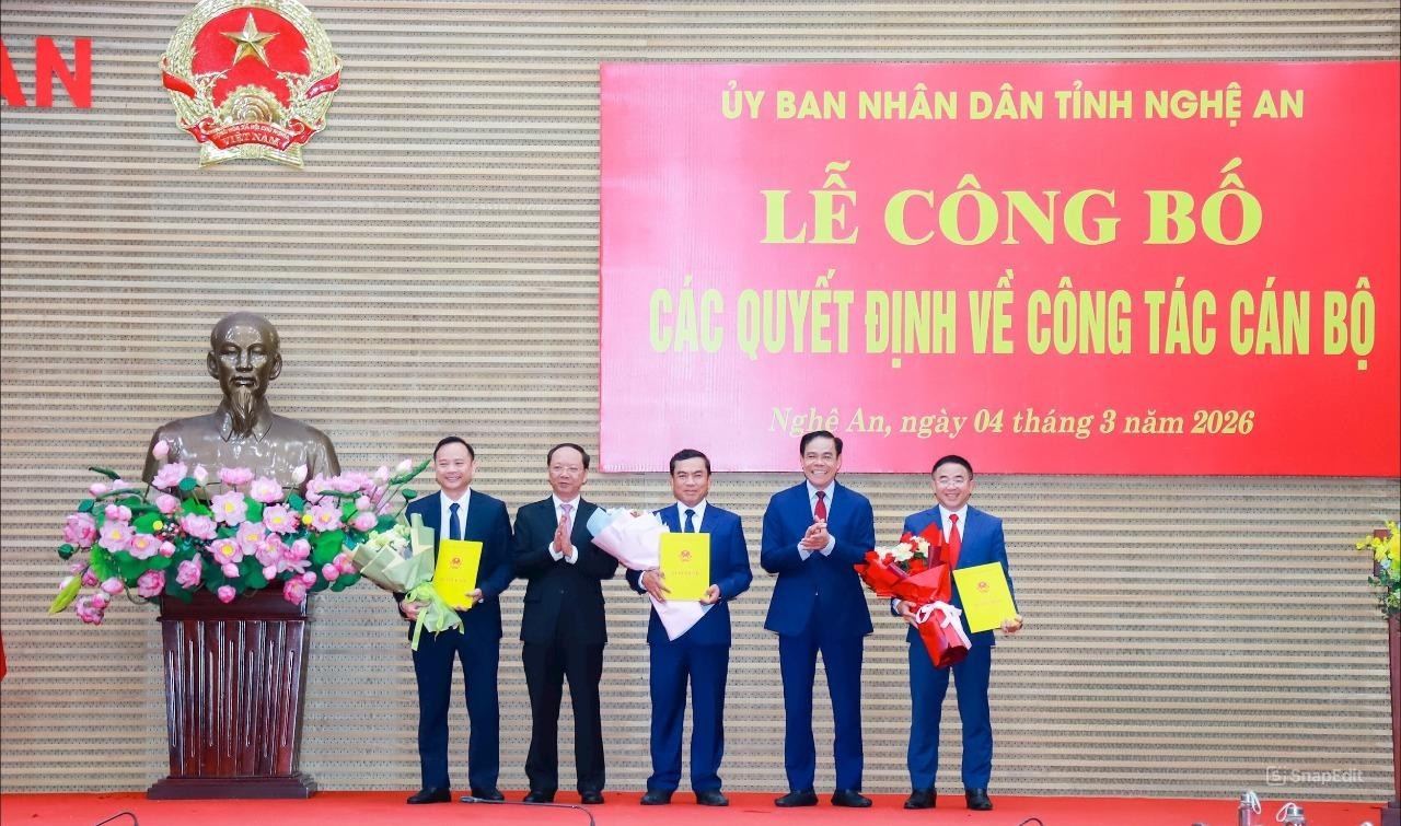 Nghệ An: Bổ nhiệm lãnh đạo Ban Quản lý Khu kinh tế Đông Nam và 2 ban quản lý dự án
