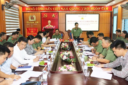 Bộ Công an khảo sát về thành lập Trường Văn hóa Công an nhân dân tại Nghệ An