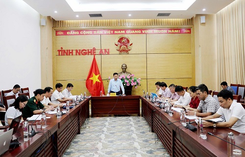 UBND tỉnh nghe báo cáo Đồ án điều chỉnh quy hoạch phân khu Đại lộ Vinh – Cửa Lò