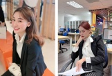 Bạn gái cầu thủ Vũ Văn Thanh đến công sở mặc ý nhị, đi hẹn hò 