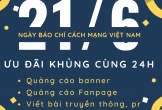 Rộn ràng khuyến mãi tháng 6 cùng 24h Online