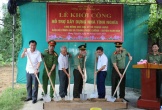 Khởi công xây dựng nhà tình nghĩa cho cán bộ Công an có hoàn cảnh khó khăn