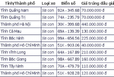 Đấu giá biển số sáng 30/9: Biển “tứ quý” Nghệ An chốt giá 845 triệu đồng