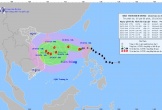 Bão số 6 trên Biển Đông giật cấp 12, biển động rất mạnh