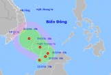 Vùng áp thấp ở nam Biển Đông mạnh lên thành áp thấp nhiệt đới