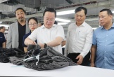Chủ tịch UBND tỉnh Nguyễn Đức Trung thăm xã NTM kiểu mẫu và nhà máy sản xuất trên địa bàn huyện Hưng Nguyên