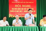 Bí thư Tỉnh ủy Nghệ An tiếp xúc cử tri tại huyện Thanh Chương