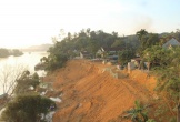 Báo động tình trạng sạt lở bờ sông Lam