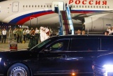 Đoàn xe đặc chủng hộ tống Tổng thống Putin rời sân bay về trung tâm Hà Nội