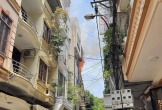 Hà Nội: Cháy nhà 4 tầng ở quận Cầu Giấy