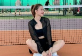 Em gái Công Vinh diện đồ sexy trên sân pickleball