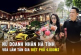 1 nữ doanh nhân gốc Hà Tĩnh mới làm tân gia biệt phủ 4.000m2 giữa TP.HCM, siêu xe đến chật ních cả sân: Gia thế gây bất ngờ