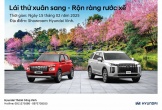 Hyundai Vinh tổ chức chương trình lái thử 'Lái thử xuân sang - Rộn ràng rước xế'