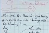 Học sinh lớp 1 làm bài tập tiếng Việt, được hẳn 9 điểm nhưng dân mạng đọc xong chỉ biết thốt lên: 
