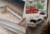 Toàn cảnh lũ lụt lịch sử tại Trung Quốc: Nước đổ như thác tại trung tâm thương mại, cầu cao tốc gãy đôi, xe trôi trên đường