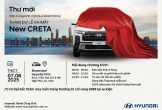Hyundai Vinh mời bạn tham dự sự kiện ra mắt Hyundai New Creta 2025