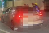 Xác minh clip ô tô va chạm với nhiều phương tiện rồi rú ga bỏ chạy