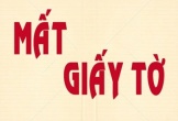 Thông báo tìm giấy tờ bị mất