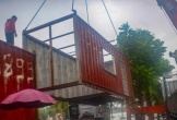 Chủ nhà hàng Quảng Ninh chi gần 100 triệu/ngày thuê container chắn bão