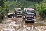 Nghệ An: Ưu tiên cứu trợ, xe chở quặng tạm thời dừng chạy trên Quốc lộ 7