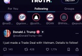 Tổng Bí thư Tô Lâm và Tổng thống Mỹ Donald Trump điện đàm