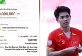 Trở về sau chiến thắng trước Indonesia, ngôi sao U23 Việt Nam lập tức chuyển tiền quyên góp cho quê nhà