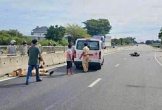 Trung tá CSGT bị tông gãy chân khi làm nhiệm vụ trên Quốc lộ 1