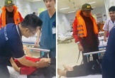 Vượt bão đưa bé trai bị chấn thương não đi cấp cứu