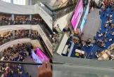Một người đàn ông bất ngờ rơi từ tầng 4 trung tâm thương mại Aeon Mall Long Biên