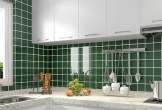 Ốp tường bếp bằng gạch hay kính để vừa đẹp lại bền?