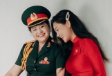 Nữ diễn viên có mẹ là Thượng tá quân đội, vinh dự cầm biển của khối Văn hoá - Thể thao diễu hành A80