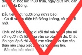 Làm rõ thông tin học sinh cấp 2 bị bắt cóc