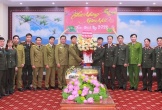 Công an tỉnh Hủa Phăn và Bô Ly Khăm Xay chúc Tết Công an tỉnh Nghệ An