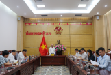 UBND tỉnh tổ chức buổi làm việc về tình hình thực hiện dự án Khu công nghiệp Hoàng Mai II