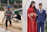 Xúc động clip người cha nhặt rác đạp xe đi mời đám cưới con gái, nhận điều bất ngờ trong ngày vui