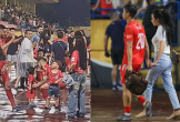 Phan Văn Đức nắm tay cô chủ khách sạn Võ Nhật Linh ăn mừng vô địch, Chu Thanh Huyền xuất hiện vài giây vẫn hot