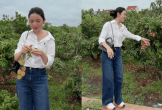 Chu Thanh Huyền gặp sự cố giữa vườn vải