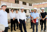 Lãnh đạo UBND tỉnh kiểm tra hiện trường xây dựng các trường phổ thông nội trú liên cấp trên địa bàn xã Anh Sơn, Hạnh Lâm