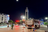 Nam shipper gặp nạn thương tâm sau va chạm với xe tải