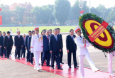 Lãnh đạo Đảng, Nhà nước, Bộ Công an viếng Chủ tịch Hồ Chí Minh và các Anh hùng liệt sĩ