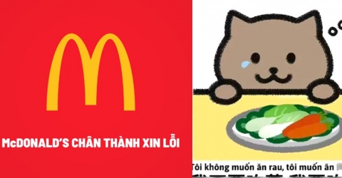 Quảng cáo "ăn theo" vụ việc của nam game thủ Mèo Béo, McDonald's tự