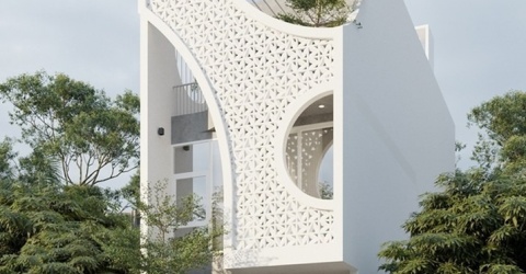 “Mê đắm” nhà phố với mặt tiền tựa ánh trăng tại Đà Nẵng