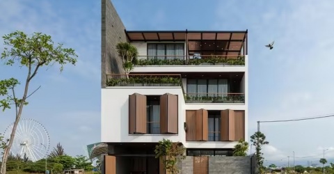 Loại bỏ vách ngăn, biệt thự Đà Nẵng như nhân đôi diện tích