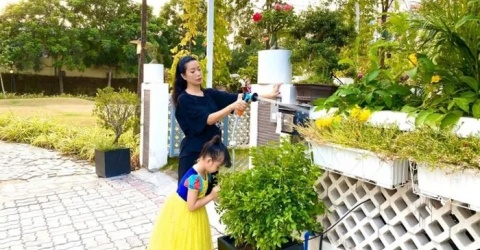 Toàn cảnh biệt thự 10 tỷ của Trịnh Kim Chi và chồng đại gia